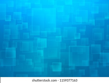 Light BLUE vector template with crystals, rectangles. Modern abstract illustration with colorful rectangles. Pattern can be used for websites.