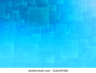 Light BLUE vector template with crystals, rectangles. Decorative design in abstract style with rectangles. Smart design for your business advert.