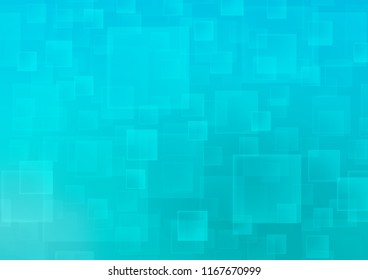 Light BLUE vector template with crystals, rectangles. Modern abstract illustration with colorful rectangles. Smart design for your business advert.