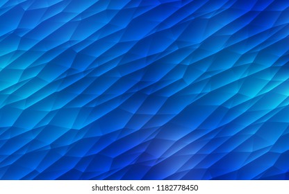 Light BLUE vector template with crystals, triangles. Beautiful illustration with triangles in nature style. The template can be used as a background.