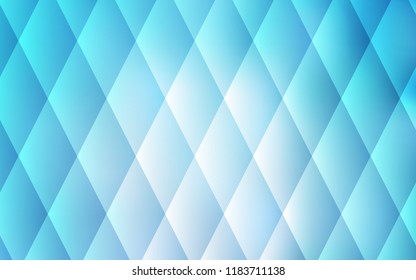 Light BLUE vector template with crystals, rectangles. Beautiful illustration with rectangles and squares. Pattern for busines ad, booklets, leaflets