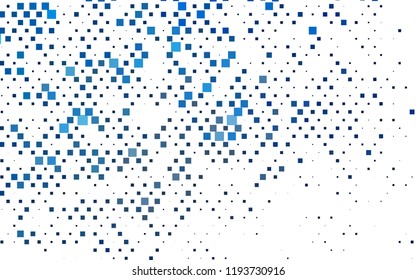 Light BLUE vector template with crystals, rectangles. Beautiful illustration with rectangles and squares. Smart design for your business advert.