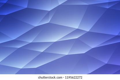 Light BLUE vector template with crystals, triangles. Triangles on abstract background with colorful gradient. Pattern for busines ad, booklets, leaflets