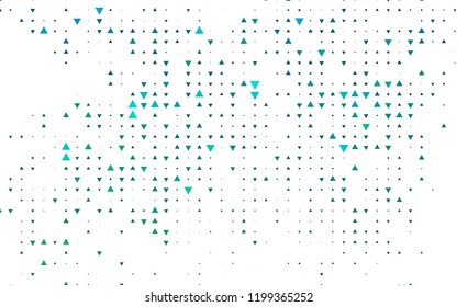 Light BLUE vector template with crystals, triangles. Illustration with set of colorful triangles. Best design for your ad, poster, banner.