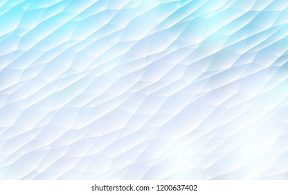 Light BLUE vector template with crystals, triangles. Illustration with set of colorful triangles. Modern template for your landing page.