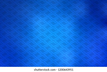 Light BLUE vector template with crystals, rectangles. Illustration with set of colorful rectangles. Best design for your ad, poster, banner.