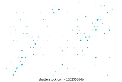 Light BLUE vector template with crystals, triangles. Modern abstract illustration with colorful triangles. Template for wallpapers.