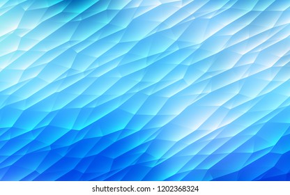 Light BLUE vector template with crystals, triangles. Modern abstract illustration with colorful triangles. Modern template for your landing page.