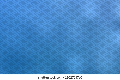 Light BLUE vector template with crystals, rectangles. Abstract gradient illustration with rectangles. The template can be used as a background.