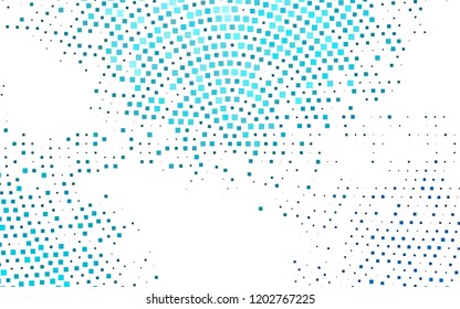 Light BLUE vector template with crystals, rectangles. Rectangles on abstract background with colorful gradient. Pattern for busines ad, booklets, leaflets