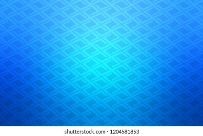 Light BLUE vector template with crystals, rectangles. Decorative design in abstract style with rectangles. Pattern can be used for websites.