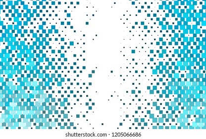 Light BLUE vector template with crystals, rectangles. Beautiful illustration with rectangles and squares. Pattern can be used for websites.