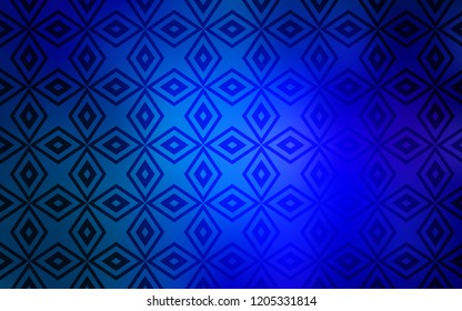Light BLUE vector template with crystals, rectangles. Glitter abstract illustration with rectangular shapes. Modern template for your landing page.