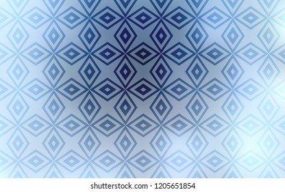 Light BLUE vector template with crystals, rectangles. Glitter abstract illustration with rectangular shapes. Smart design for your business advert.