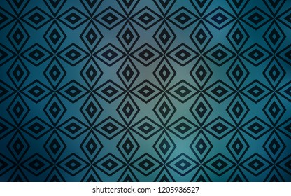 Light BLUE vector template with crystals, rectangles. Beautiful illustration with rectangles and squares. Pattern for busines ad, booklets, leaflets