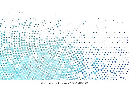 Light BLUE vector template with crystals, triangles. Decorative design in abstract style with triangles. Modern template for your landing page.