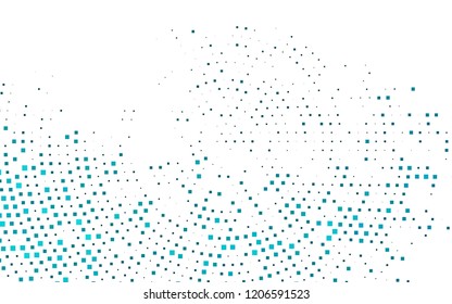 Plantilla vectorial AZUL claro con cristales, rectángulos. Hermosa ilustración con rectángulos y cuadrados. Diseño inteligente para su anuncio comercial.