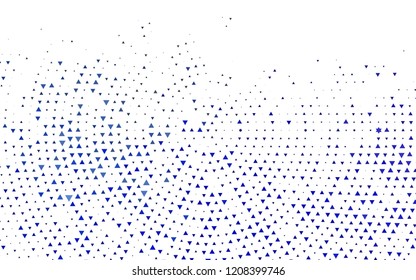 Light BLUE vector template with crystals, triangles. Modern abstract illustration with colorful triangles. Template for wallpapers.