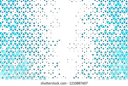 Light BLUE vector template with crystals, triangles. Abstract gradient illustration with triangles. Template for wallpapers.