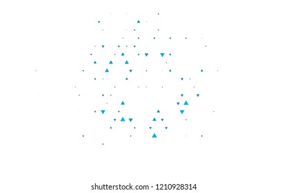 Light BLUE vector template with crystals, triangles. Decorative design in abstract style with triangles. Pattern for busines ad, booklets, leaflets