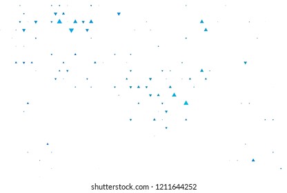 Light BLUE vector template with crystals, triangles. Decorative design in abstract style with triangles. Modern template for your landing page.