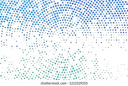 Light BLUE vector template with crystals, triangles. Beautiful illustration with triangles in nature style. Modern template for your landing page.