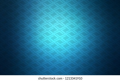 Light BLUE vector template with crystals, rectangles. Decorative design in abstract style with rectangles. Pattern for commercials.