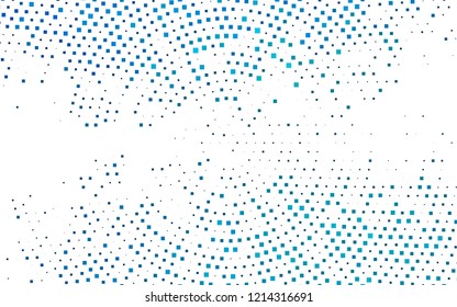 Light BLUE vector template with crystals, rectangles. Beautiful illustration with rectangles and squares. The template can be used as a background.