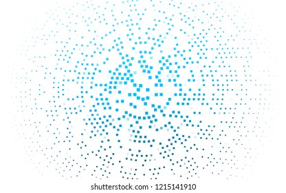 Light BLUE vector template with crystals, rectangles. Rectangles on abstract background with colorful gradient. Best design for your ad, poster, banner.