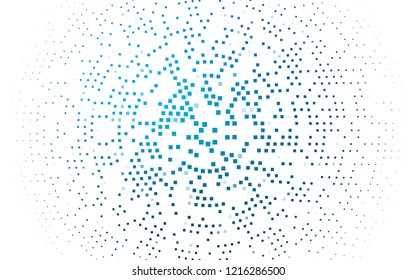 Light BLUE vector template with crystals, rectangles. Abstract gradient illustration with rectangles. Best design for your ad, poster, banner.