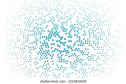 Light BLUE vector template with crystals, rectangles. Beautiful illustration with rectangles and squares. Pattern for busines ad, booklets, leaflets