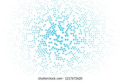 Light BLUE vector template with crystals, rectangles. Illustration with set of colorful rectangles. Smart design for your business advert.