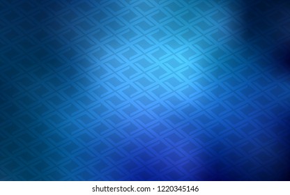 Light BLUE vector template with crystals, rectangles. Abstract gradient illustration with rectangles. Best design for your ad, poster, banner.
