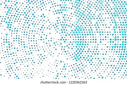 Light BLUE vector template with crystals, triangles. Beautiful illustration with triangles in nature style. Pattern for busines ad, booklets, leaflets