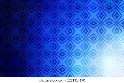 Light BLUE vector template with crystals, rectangles. Abstract gradient illustration with rectangles. Pattern can be used for websites.