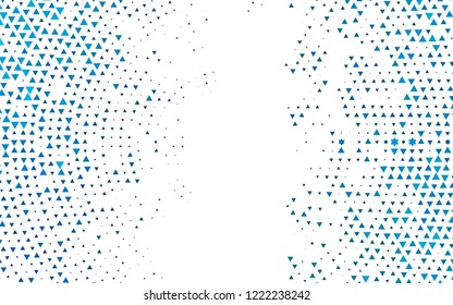 Light BLUE vector template with crystals, triangles. Modern abstract illustration with colorful triangles. Best design for your ad, poster, banner.