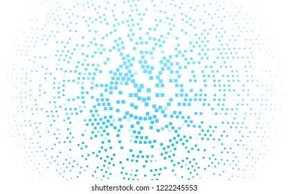 Light BLUE vector template with crystals, rectangles. Illustration with set of colorful rectangles. Pattern for busines ad, booklets, leaflets