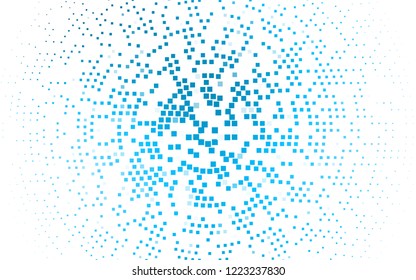 Light BLUE vector template with crystals, rectangles. Beautiful illustration with rectangles and squares. Pattern can be used for websites.