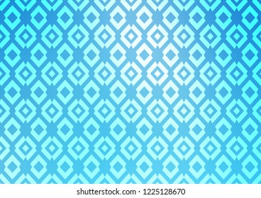 Light BLUE vector template with crystals, rectangles. Illustration with set of colorful rectangles. Best design for your ad, poster, banner.