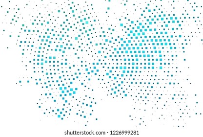 Light BLUE vector template with crystals, rectangles. Illustration with set of colorful rectangles. Pattern for busines ad, booklets, leaflets