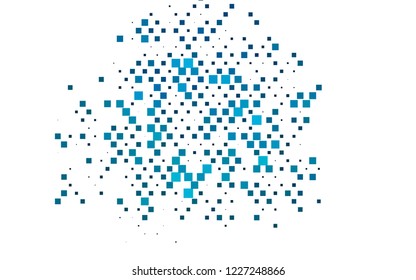 Light BLUE vector template with crystals, rectangles. Glitter abstract illustration with rectangular shapes. Pattern can be used for websites.