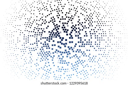 Light BLUE vector template with crystals, rectangles. Glitter abstract illustration with rectangular shapes. Best design for your ad, poster, banner.