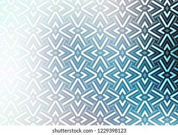 Light BLUE vector template with crystals, triangles. Decorative design in abstract style with triangles. Pattern for commercials.