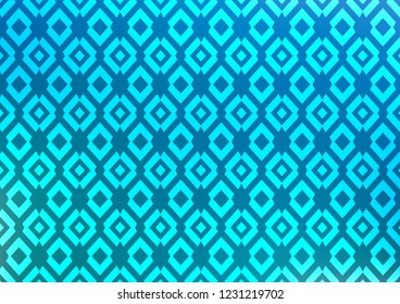 Light BLUE vector template with crystals, rectangles. Decorative design in abstract style with rectangles. Modern template for your landing page.