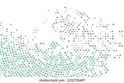 Light BLUE vector template with crystals, triangles. Modern abstract illustration with colorful triangles. Best design for your ad, poster, banner.