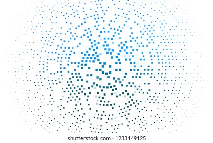 Light BLUE vector template with crystals, rectangles. Abstract gradient illustration with rectangles. The template can be used as a background.