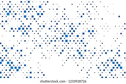 Light BLUE vector template with crystals, rectangles. Glitter abstract illustration with rectangular shapes. Pattern for busines ad, booklets, leaflets