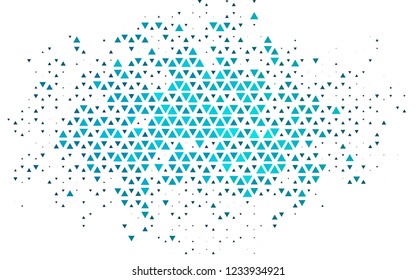 Light BLUE vector template with crystals, triangles. Abstract gradient illustration with triangles. Smart design for your business advert.