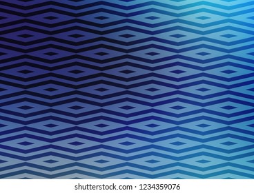 Light BLUE vector template with crystals, triangles. Beautiful illustration with triangles in nature style. Pattern for commercials.