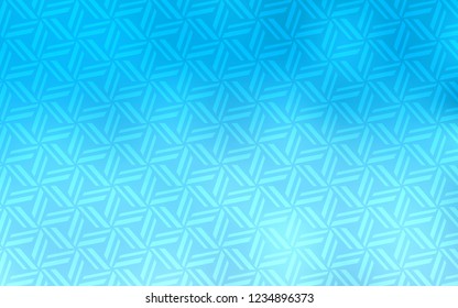 Light BLUE vector template with crystals, triangles. Beautiful illustration with triangles in nature style. The template can be used as a background.